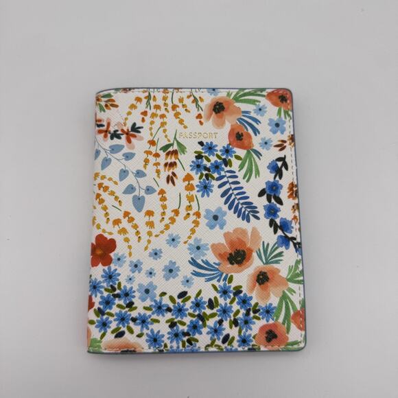 Anthropologie Accessories - Anthropologie Paloma Passport Holder Travel Wallet Floral Faux Leather